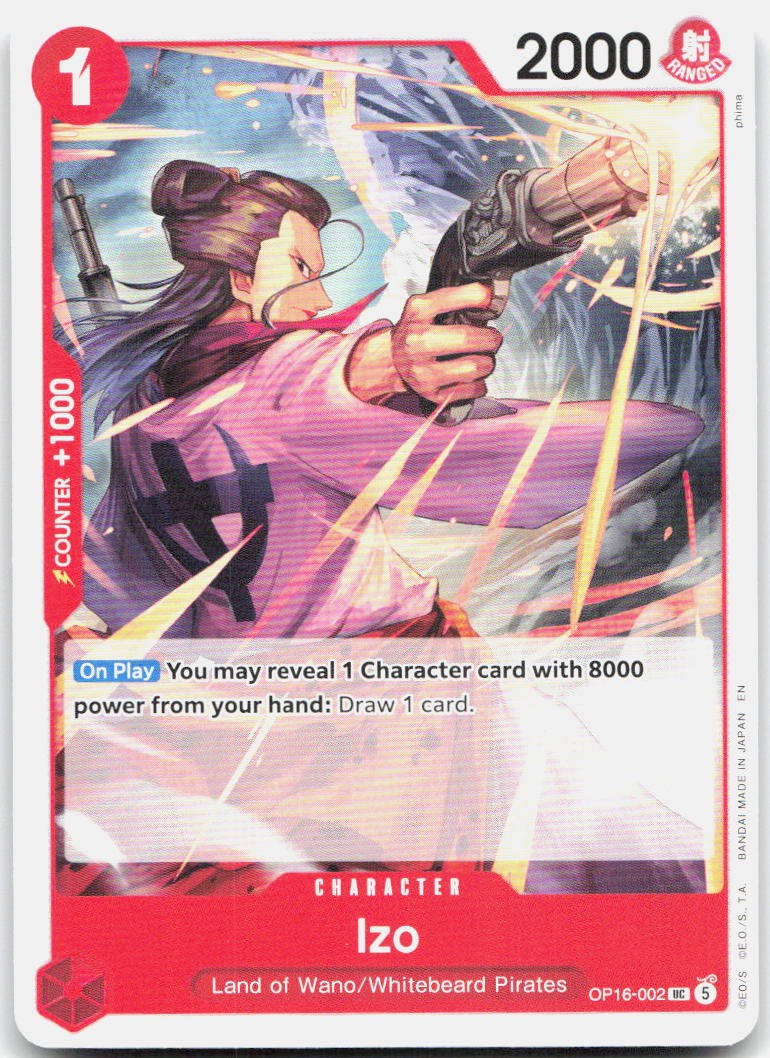 Izo UC The Time of Battle OP16-002 NM