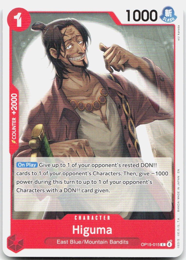 Higuma C Adventure on Kami's Island Release Event Cards OP15-015 NM