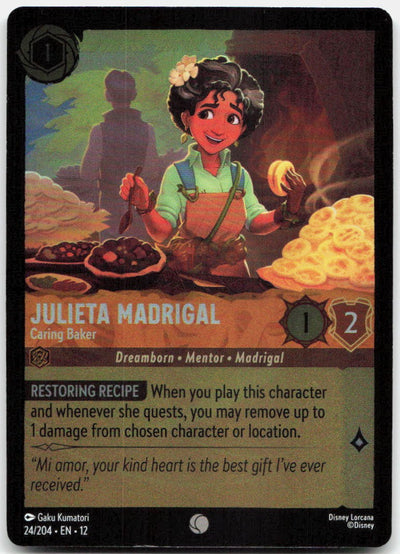 Julieta Madrigal - Caring Baker Cold Foil Common Wilds Unknown 24/204 NM