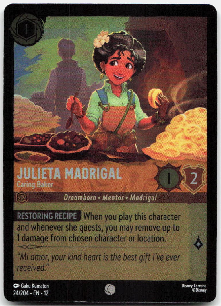 Julieta Madrigal - Caring Baker Cold Foil Common Wilds Unknown 24/204 NM