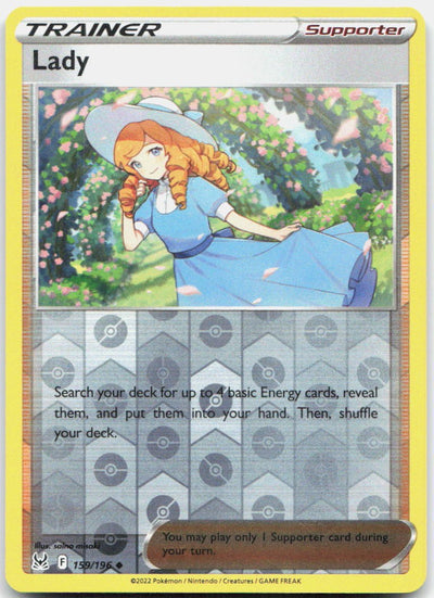 Lady Reverse Holo Uncommon SWSH11: Lost Origin 159/196 NM