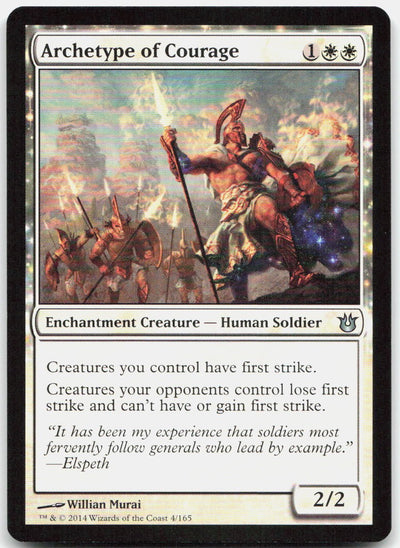 Archetype of Courage U Born of the Gods 4 NM