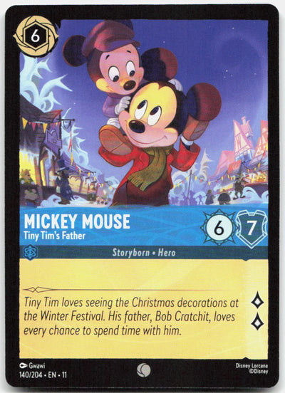 Mickey Mouse - Tiny Tim's Father Common Winterspell 140/204 NM