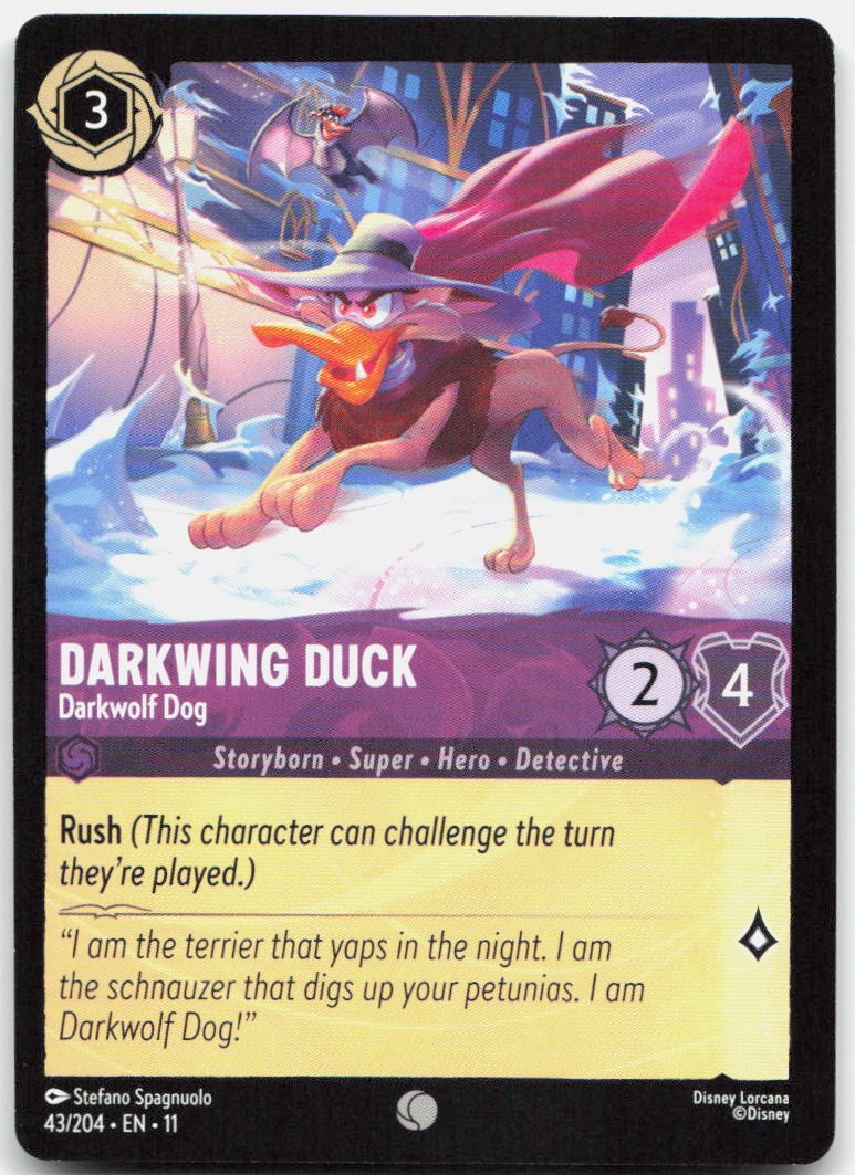 Darkwing Duck - Darkwolf Dog Common Winterspell 43/204 NM