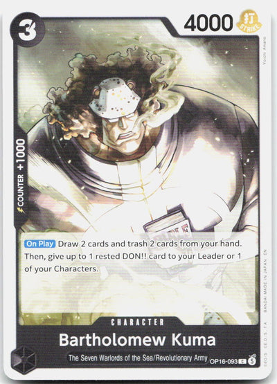 Bartholomew Kuma (093) C The Time of Battle OP16-093 NM
