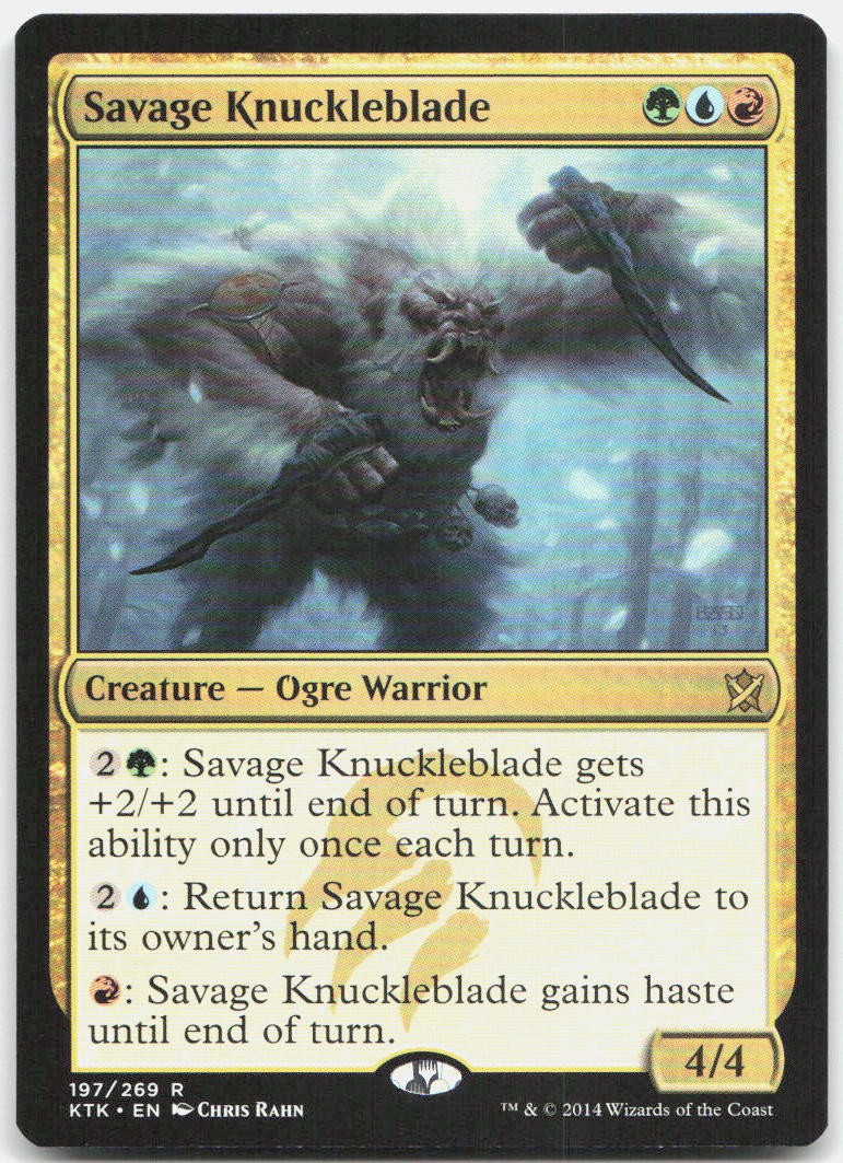 Savage Knuckleblade R Khans of Tarkir 197 NM