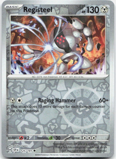 Registeel Reverse Holo Uncommon SV08: Surging Sparks 125/191 NM