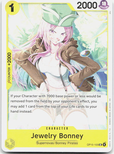 Jewelry Bonney () UC Adventure on Kami's Island OP15-105 NM