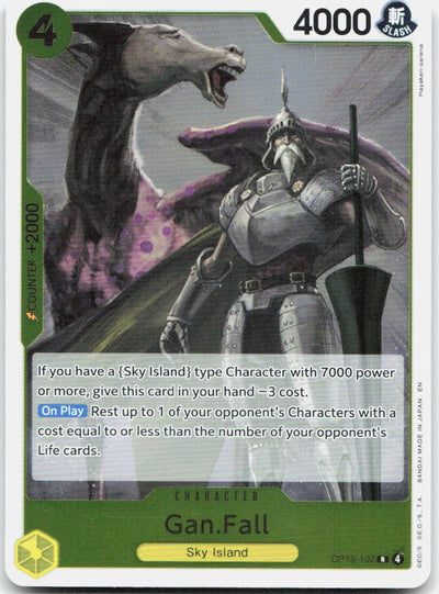 Gan.Fall OP15-102 Rare Adventure on Kami's Island One Piece Foil Near Mint