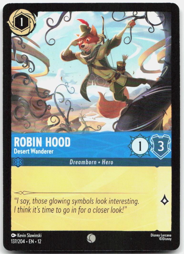 Robin Hood - Desert Wanderer Common Wilds Unknown 137/204 NM
