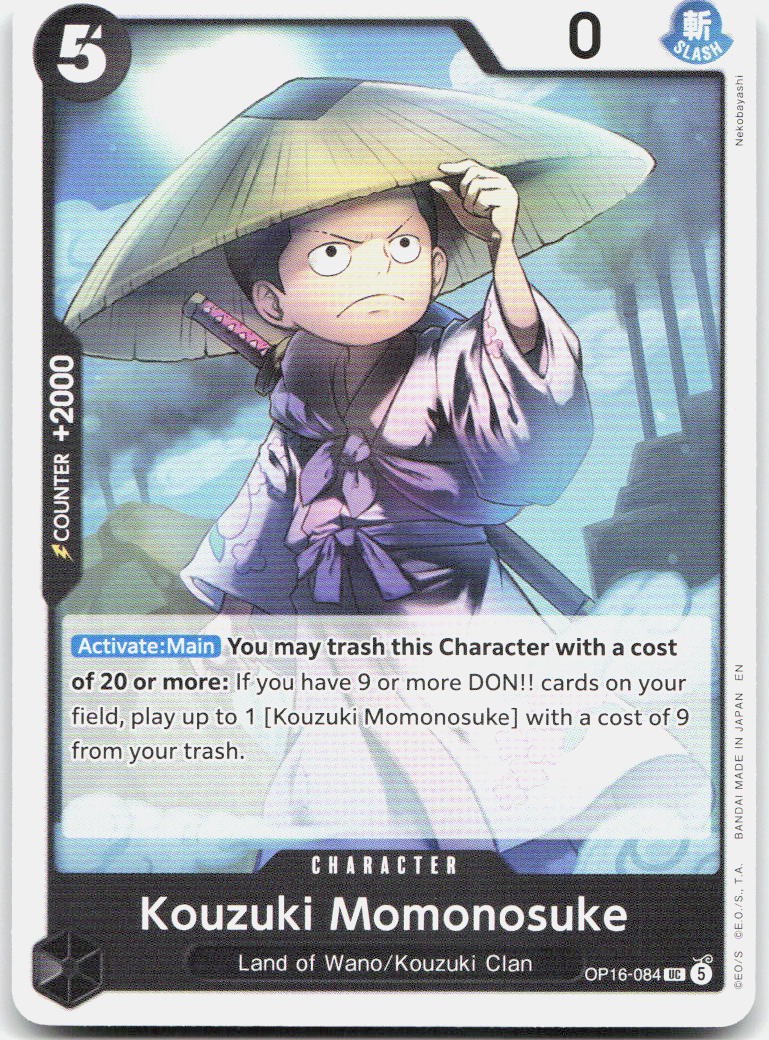 Kouzuki Momonosuke (084) UC The Time of Battle OP16-084 NM