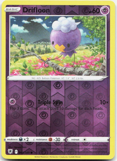 Drifloon Reverse Holo Common SWSH10: Astral Radiance 063/189 NM