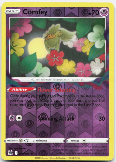 Comfey Reverse Holo Rare SWSH11: Lost Origin 079/196 NM