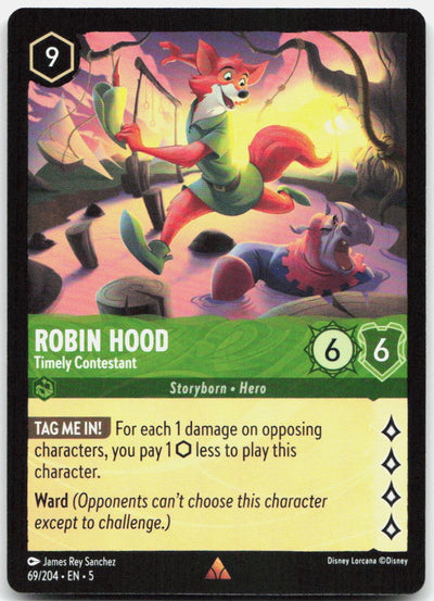 Robin Hood - Timely Contestant Rare Shimmering Skies 69/204 NM