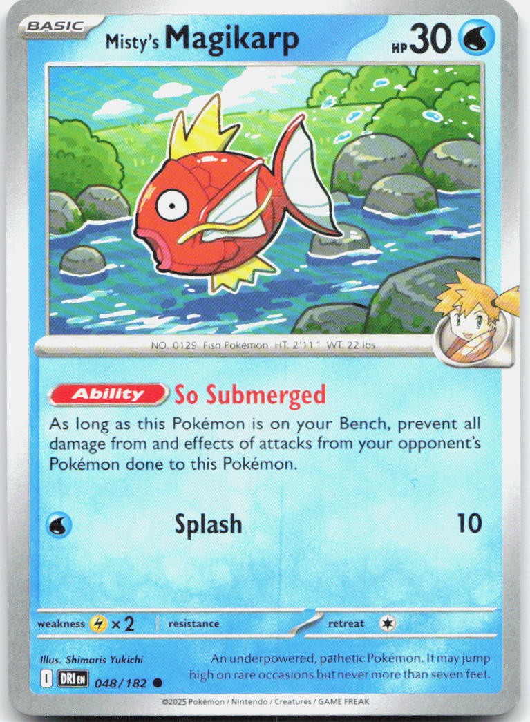 Misty's Magikarp 048/182 Common Destined Rivals Pokemon Near Mint