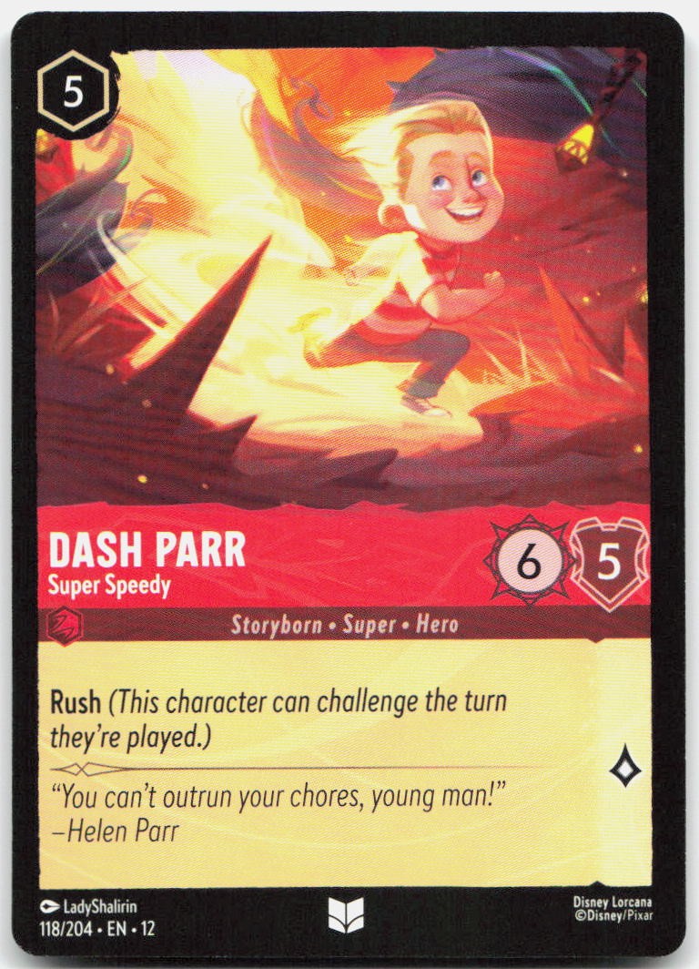 Dash Parr - Super Speedy Uncommon Wilds Unknown 118/204 NM