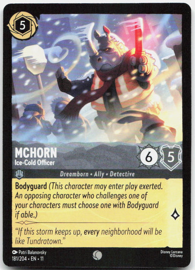 McHorn - Ice-Cold Officer Common Winterspell 181/204 NM