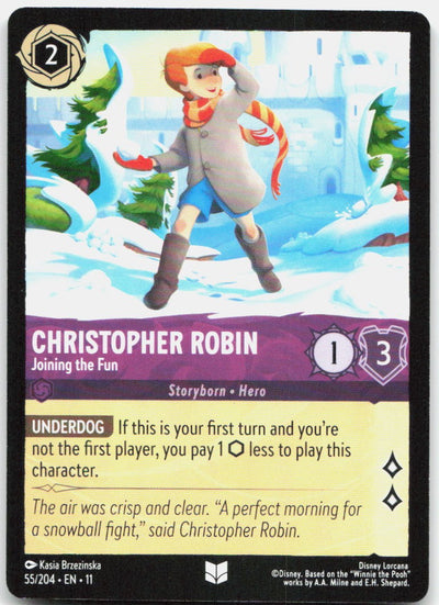 Christopher Robin - Joining the Fun Uncommon Winterspell 55/204 NM