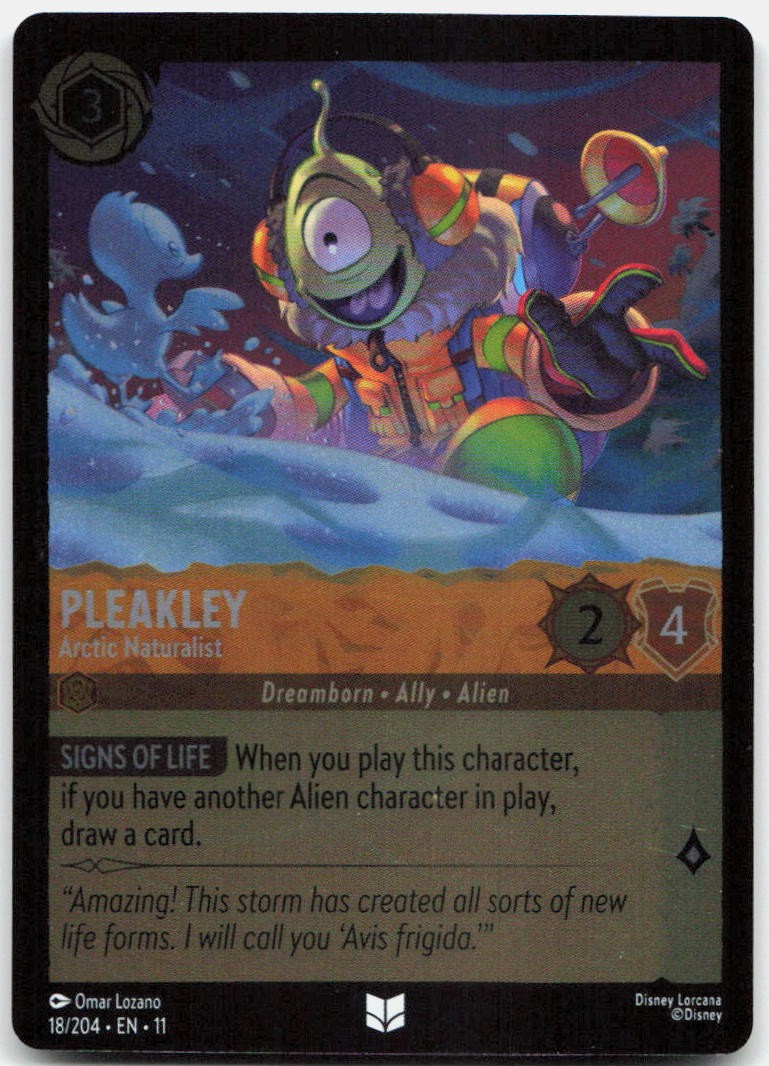 Pleakley - Arctic Naturalist Cold Foil Uncommon Winterspell 18/204 NM