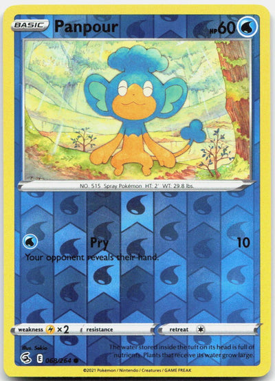 Panpour 068/264 Common Fusion Strike Pokemon Reverse Holo Near Mint