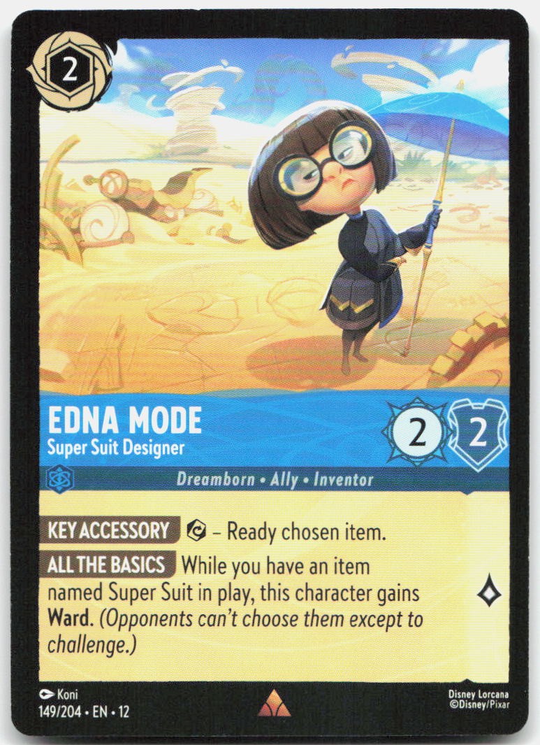 Edna Mode - Super Suit Designer Rare Wilds Unknown 149/204 NM