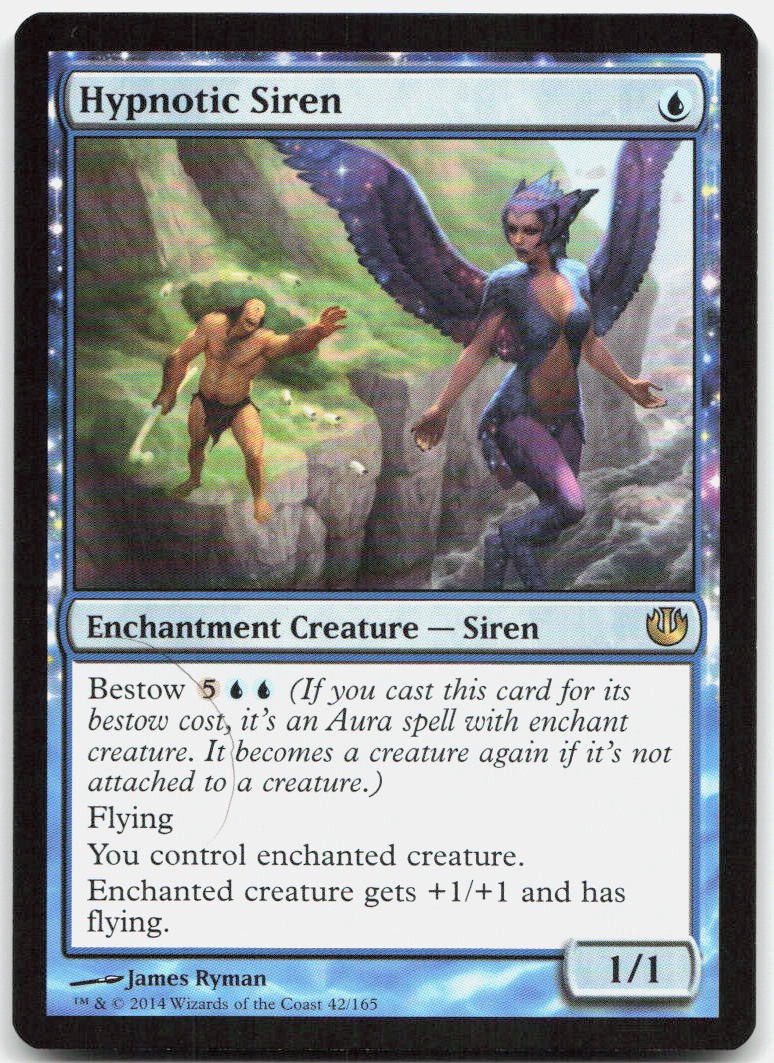 Hypnotic Siren 42 Rare Journey Into Nyx Magic: The Gathering Near Mint
