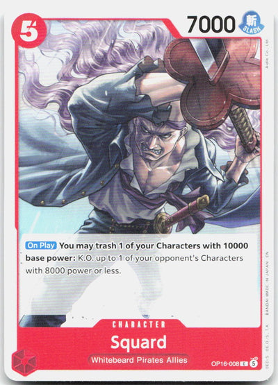 Squard C The Time of Battle OP16-008 NM