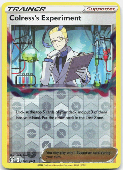 Colress's Experiment Reverse Holo Uncommon SWSH11: Lost Origin 155/196 NM