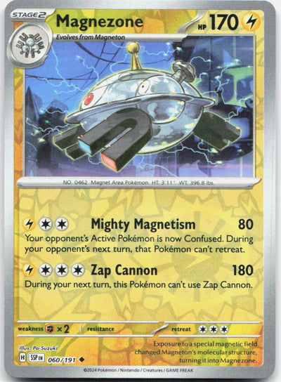 Magnezone Reverse Holo Uncommon SV08: Surging Sparks 060/191 NM