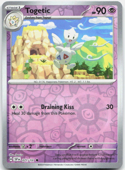 Togetic Reverse Holo Common SV08: Surging Sparks 071/191 NM